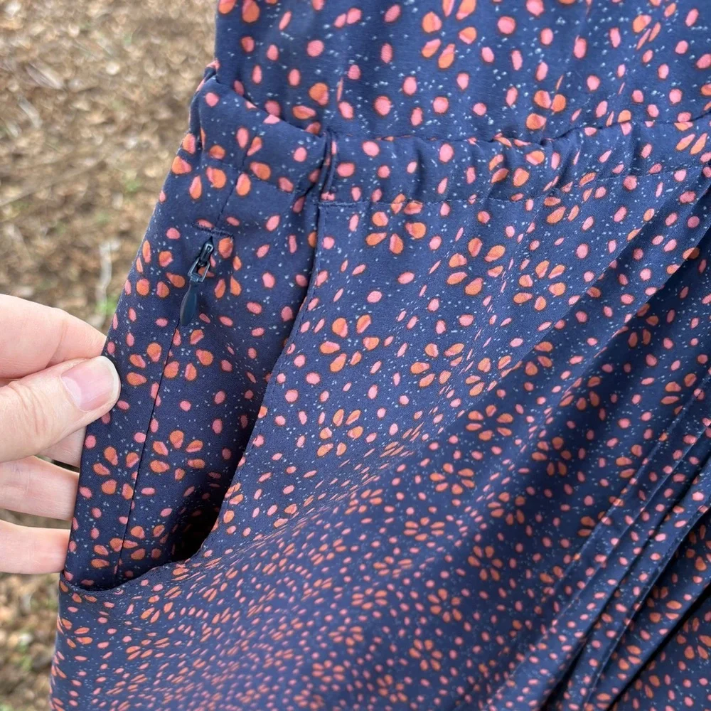 Toad&Co Sunkissed Liv SL Jumpsuit In Blue & Orange Sz M - Picture 7 of 15